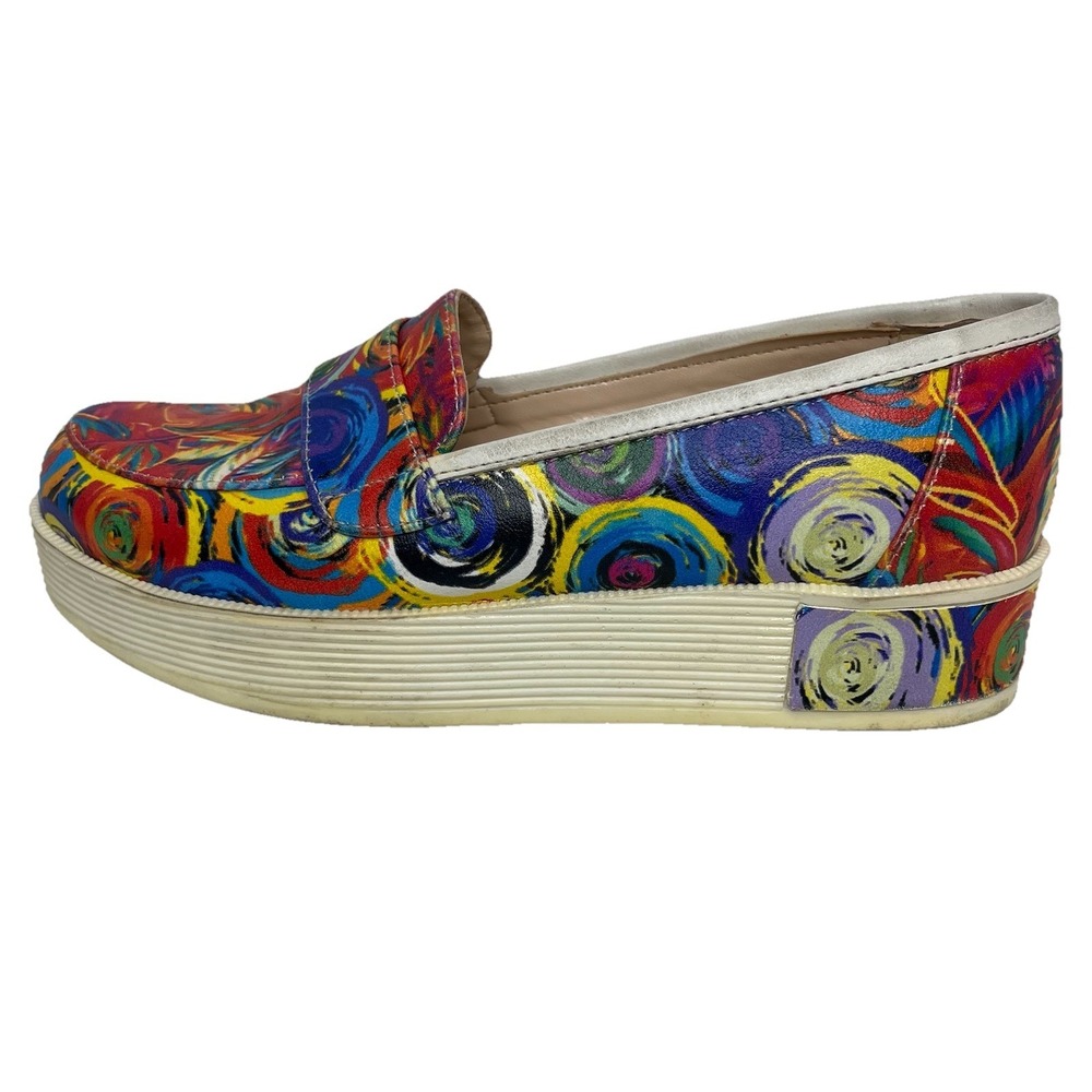 Neefs Art Slip on Sneakers  Platform Printed Design Art Multicolor EU 38 /  7.5